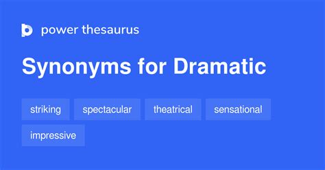 synonym for dramatic|another word for being dramatic.